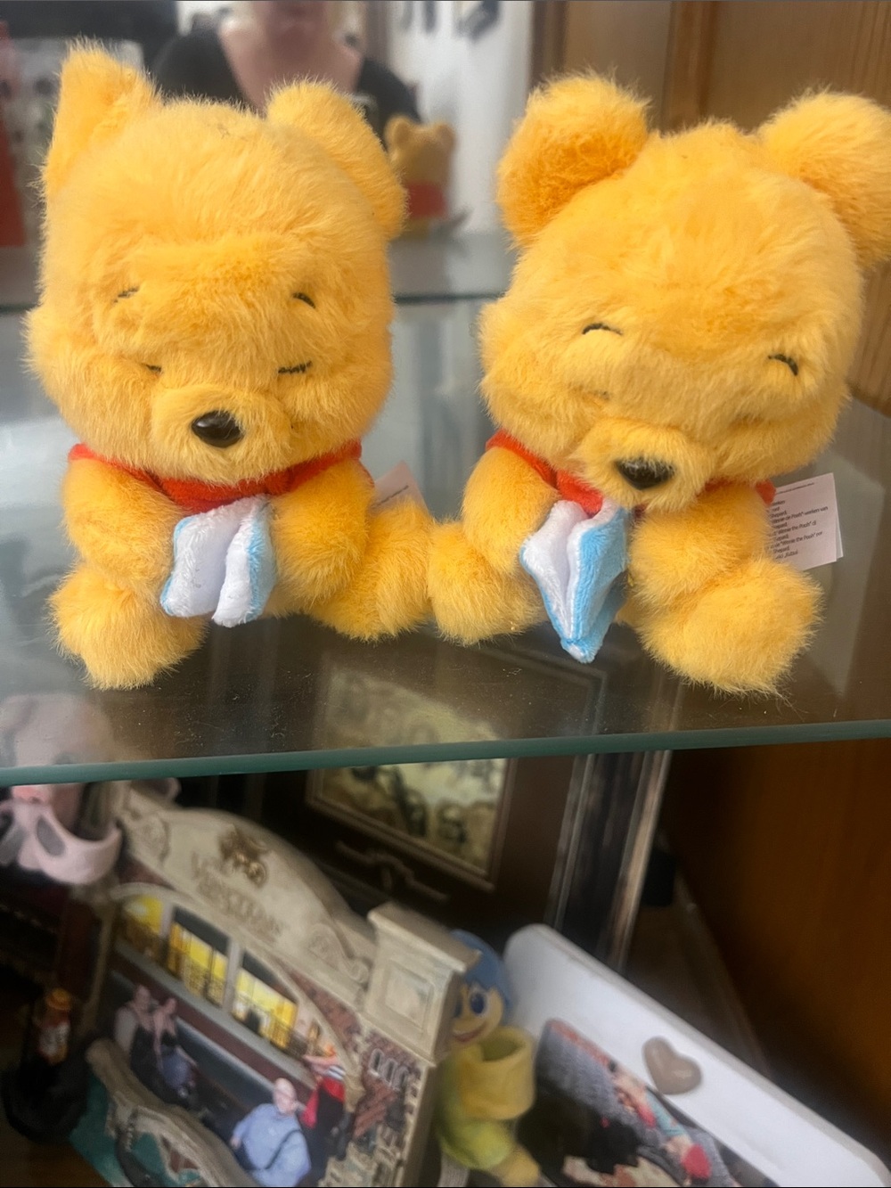 Winnie the Pooh plush toys Toy with Blue Blanket - Kids Toy